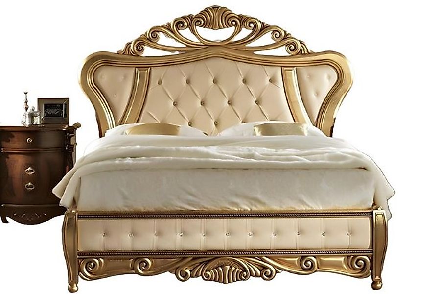 JVmoebel Bett Doppelbett Schlafzimmer Möbel Italien Mobilificio Chesterfiel günstig online kaufen