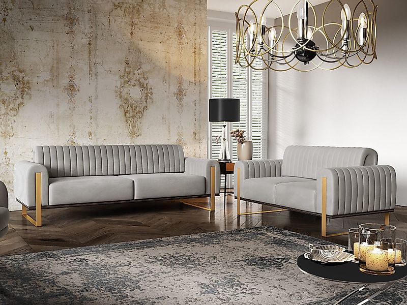 Fun Möbel Polstergarnitur Sofaset Designersofas VALERIE günstig online kaufen
