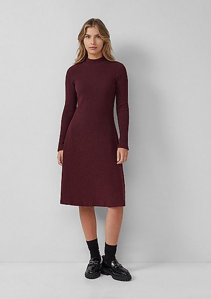 s.Oliver Midikleid Kleid Strukturiertes Jerseykleid mit ausgestelltem Saum günstig online kaufen