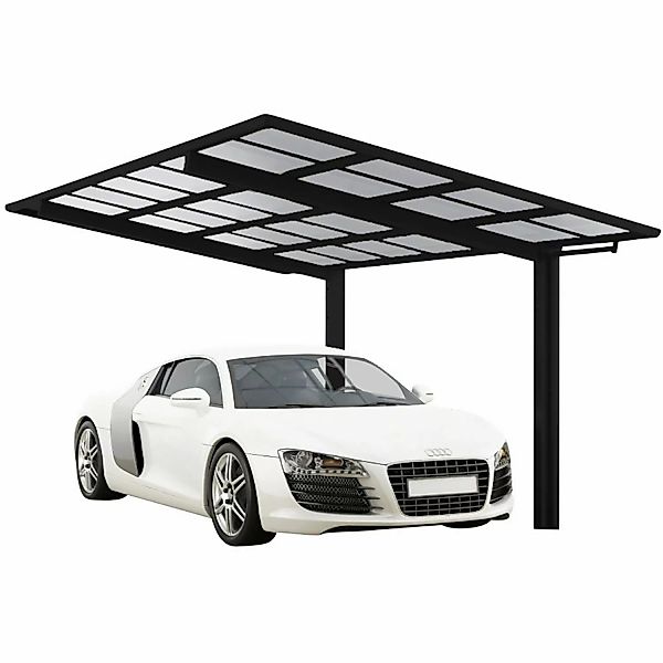 Ximax Alu Einzelcarport Linea Typ 60 Schwarz XL 302 x 495 cm Sonderfertigun günstig online kaufen