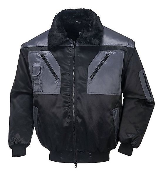 fortis Pilotenjacke Achim schwarz/anthrazit., Größe 2XL günstig online kaufen