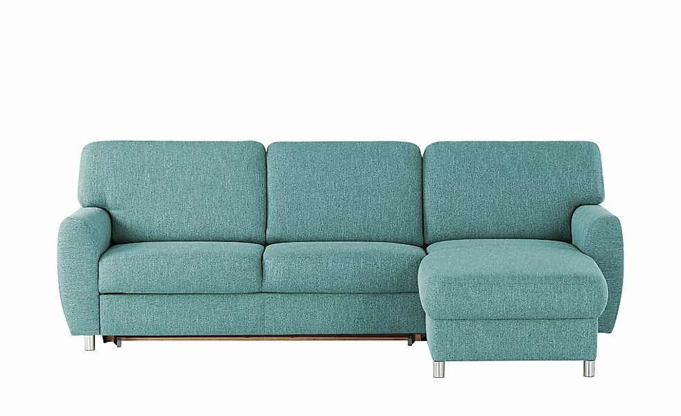 smart Ecksofa  Valencia ¦ türkis/petrol ¦ Maße (cm): B: 263 H: 90 T: 173.0 günstig online kaufen