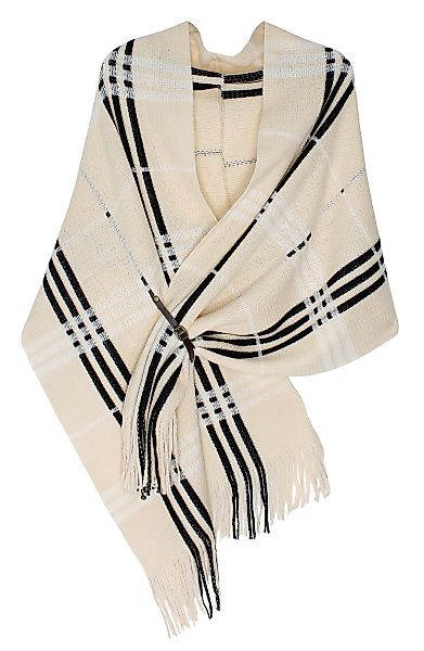 dy_mode Strickponcho Damen Strickponcho mit Fransen günstig online kaufen