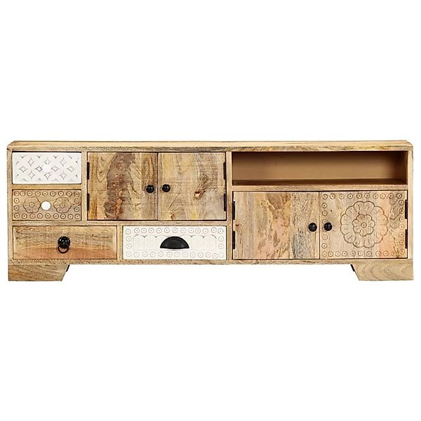 VidaXL TV-Schrank 120x30x40 cm Massivholz Mango  Modell 2 günstig online kaufen
