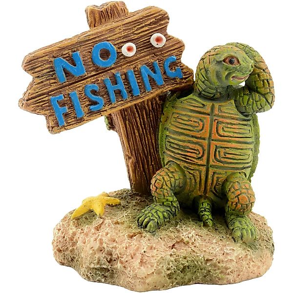 Aquarium-Dekofigur Schildkröte No Fishing günstig online kaufen