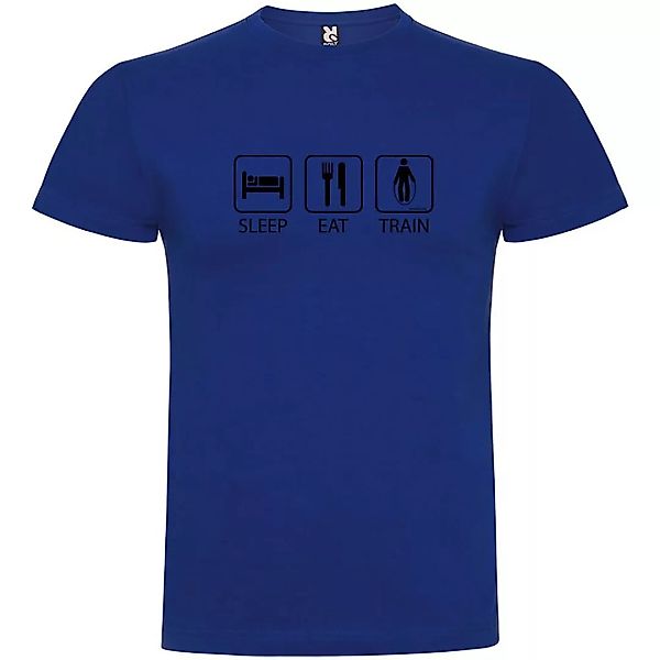 Kruskis Sleep Eat And Train Kurzärmeliges T-shirt L Royal Blue günstig online kaufen