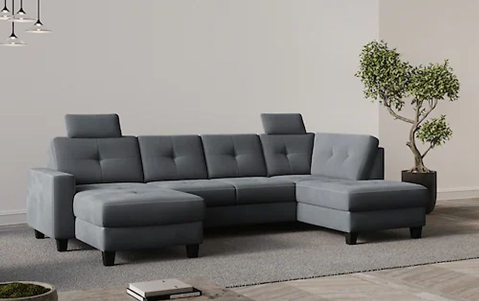 Home affaire Wohnlandschaft »Varese« wahlweise mit Bettfunktion und Bettkas günstig online kaufen