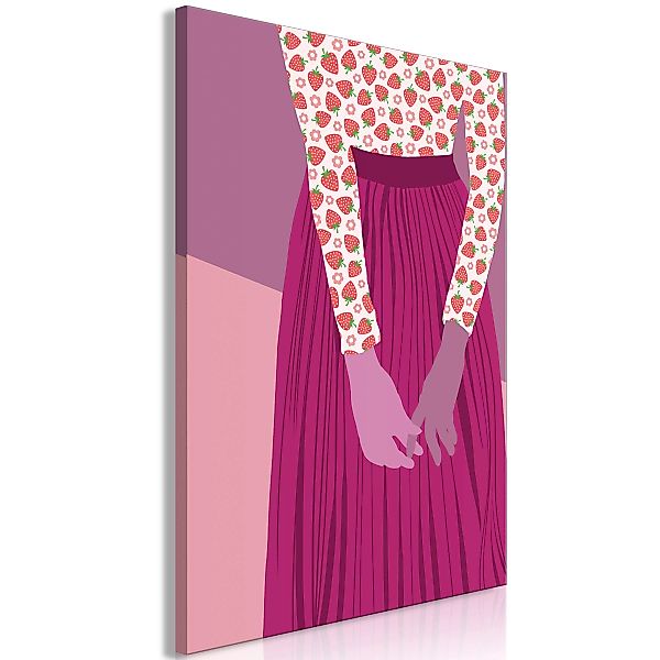 Wandbild - Strawberry Lady (1 Part) Vertical günstig online kaufen
