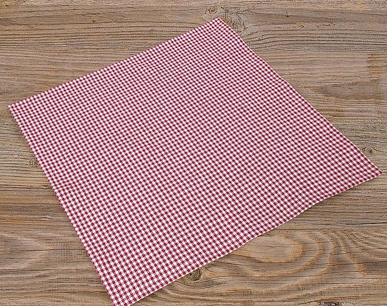 matches21 HOME & HOBBY Platzset Textil Stoff Serviette rot kariert 45x45 cm günstig online kaufen