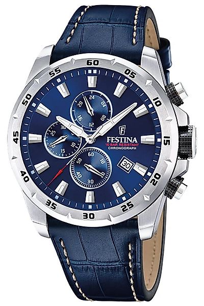 Festina Quarzuhr Chronograph Dunkelblau günstig online kaufen
