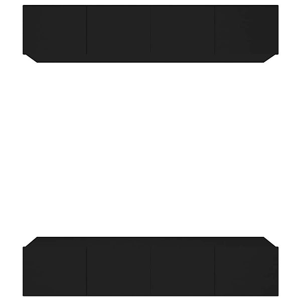 vidaXL TV-Schränke 4 Stk Schwarz 80x30x30 cm Holzwerkstoff 3114183 günstig online kaufen