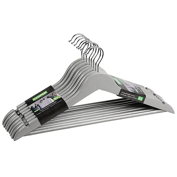 KESPER Kleiderbügel "Formkleiderbügel, 8er Set, FSC" mit rutschfestem Hosen günstig online kaufen