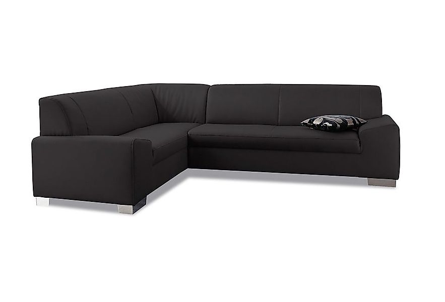 DOMO collection Ecksofa »Alisson, zeitlose Optik, flache Armlehnen, L-Form« günstig online kaufen