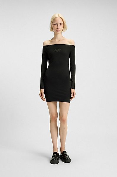 HUGO Blue Minikleid Noffal figurbetont, schulterfrei günstig online kaufen