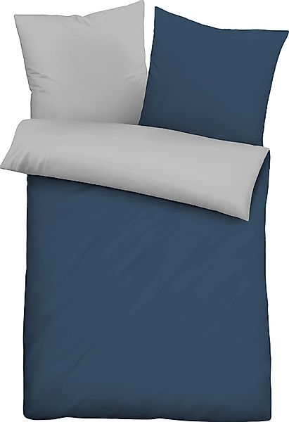 Castell - Markenbettwäsche Wendebettwäsche Uni-Microfaser-Satin in günstig online kaufen