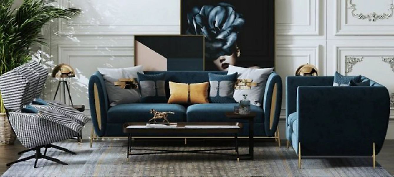 JVmoebel Sofa Moderne Sofagarnitur 3+1 Sitzer Set Design Sofas Polster Couc günstig online kaufen