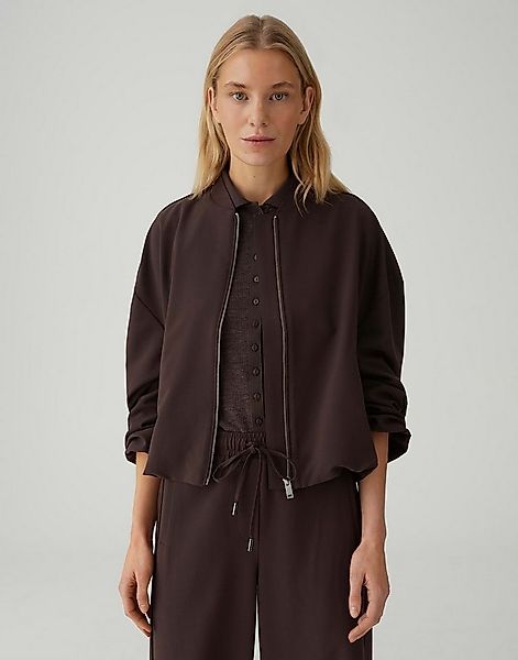 OPUS Jackenblazer JANICA in Twilloptik Weite Passform, ovaler Schnitt, Blou günstig online kaufen