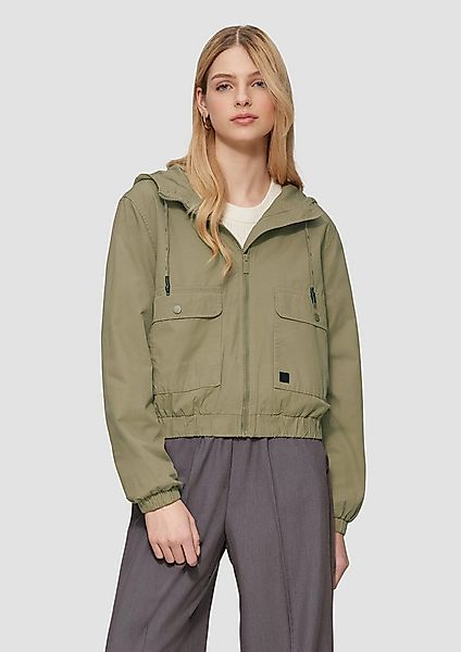 QS Funktionsjacke Outdoor-Jacke Blouson aus Baumwolle mit Kapuze günstig online kaufen