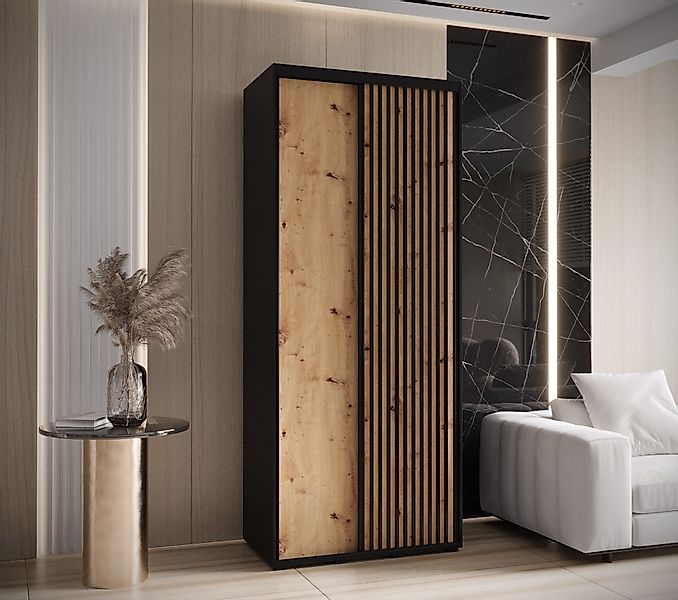 MOEBLO Schiebetürenschrank RILLO (Wohnzimmerschrank, Schwebetürenschrank 2- günstig online kaufen