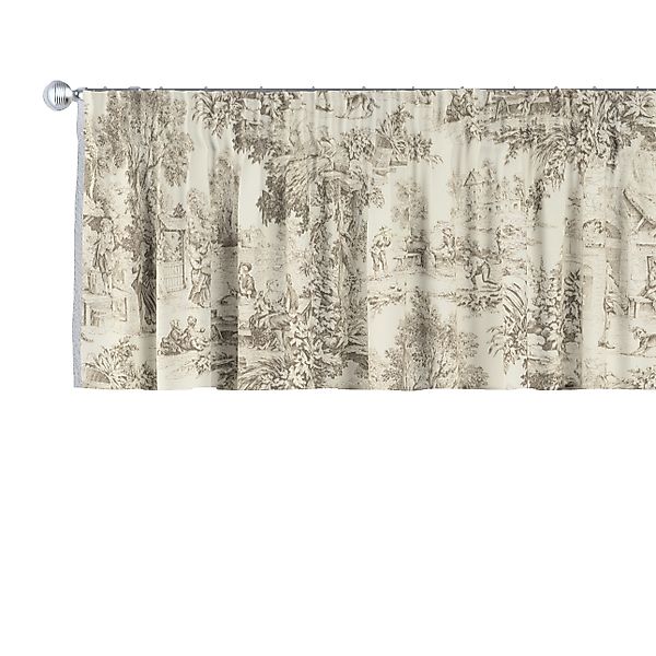 Kurzgardine mit Kräuselband, ecru-beige, 130 x 40 cm, Avinon (144-53) günstig online kaufen