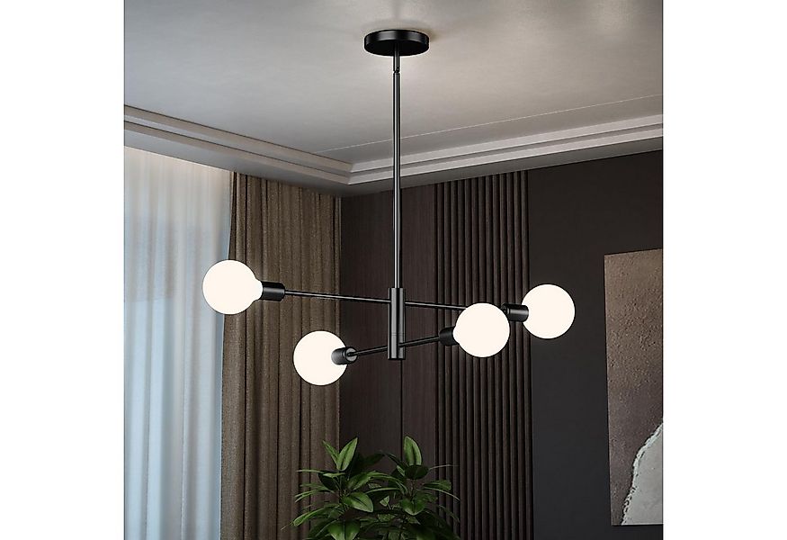 Jibenhome LED Deckenleuchte Drehbare Hängelampe 4/6/8 Flammig Modern Kronle günstig online kaufen