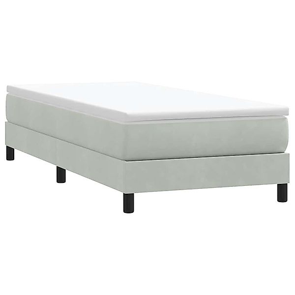 vidaXL Bett Boxspringbett ohne Matratze Hellgrau günstig online kaufen