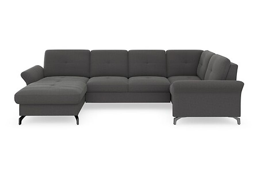 Home affaire Wohnlandschaft »Calando U-Form« wahlweise mit Bettfunktion, Be günstig online kaufen