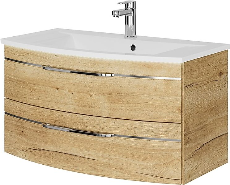 Saphir Waschtisch »Serie 7045 Mineralmarmor-Waschtisch und Unterschrank, 91 günstig online kaufen