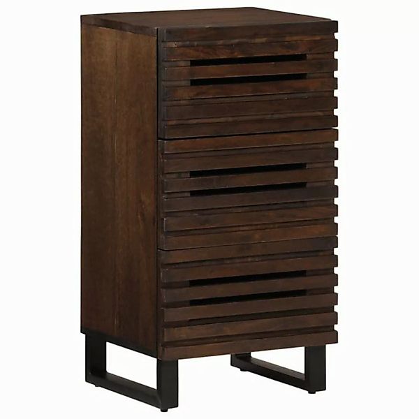 vidaXL Fächerschrank Sideboard Braun 40x34x75 cm Massivholz (1-St) günstig online kaufen