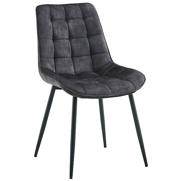 riess-ambiente Esszimmerstuhl ROADSTAR grau / schwarz günstig online kaufen