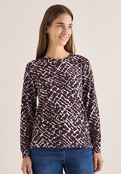 Cecil Langarmshirt aus softem Materialmix günstig online kaufen