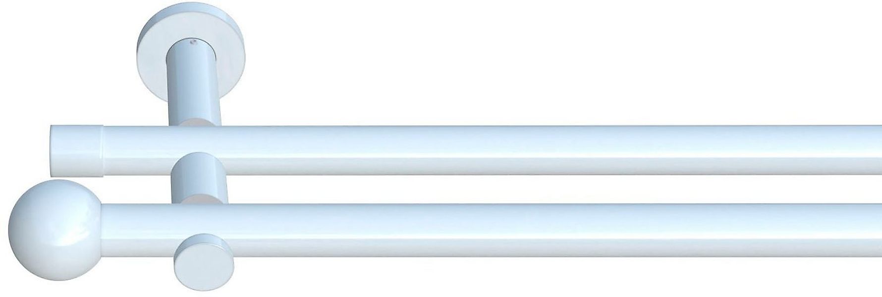 indeko Gardinenstange Colombes, Ø 20 mm, 2-läufig, Wunschmaßlänge, verschra günstig online kaufen