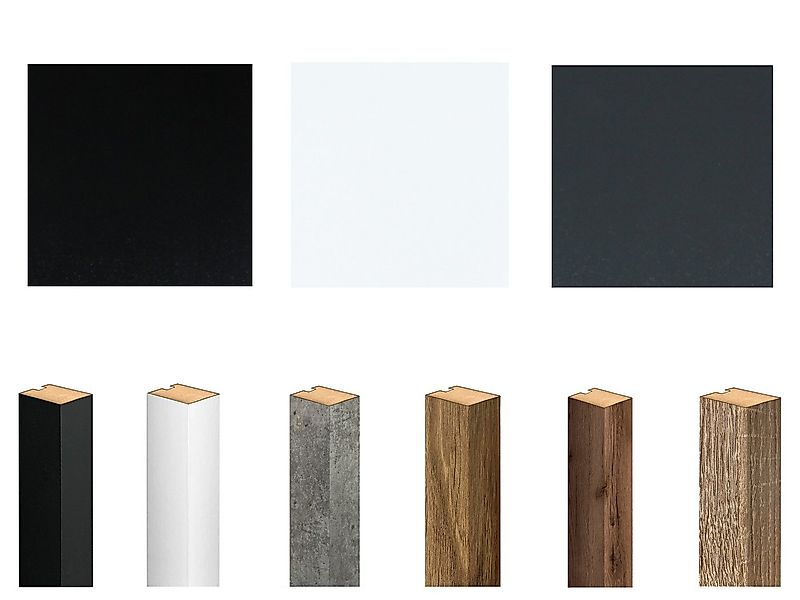 Clamaro Wandpaneel Musterset mit Farben für Lamellenwand Akustikpanelle Wan günstig online kaufen