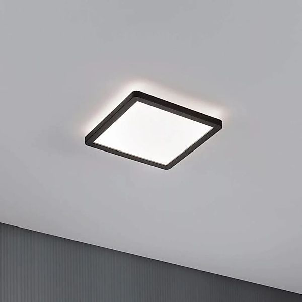 LED Deckenleuchte Atria Shine in Schwarz 11,2W 900lm 4000K quadratisch günstig online kaufen
