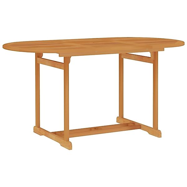 vidaXL Gartentisch 150x90x75 cm Teak Massivholz 315102 günstig online kaufen