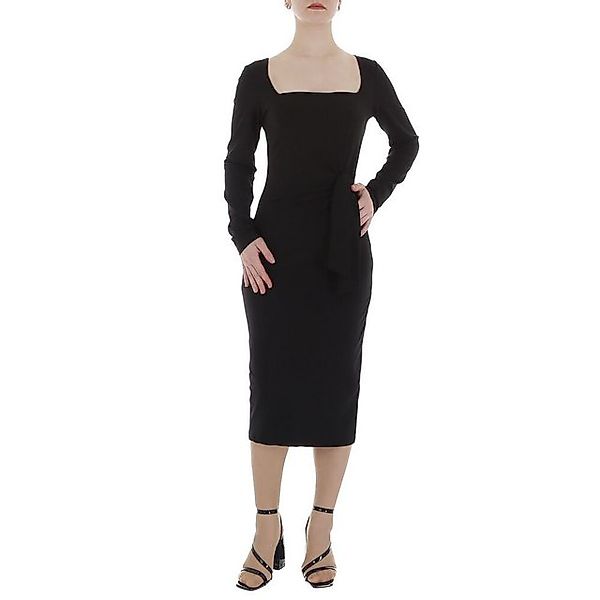 Ital-Design Wickelkleid Damen Elegant Pencil (86365205) Drapiert Stretch Ma günstig online kaufen