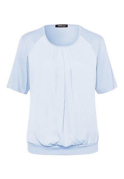 FRANK WALDER T-Shirt im Materialmix günstig online kaufen