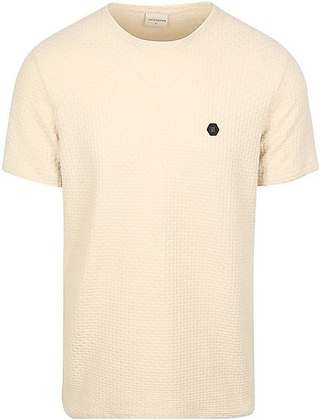 No-Excess T-Shirt Jacquard Ecru - Größe XL günstig online kaufen
