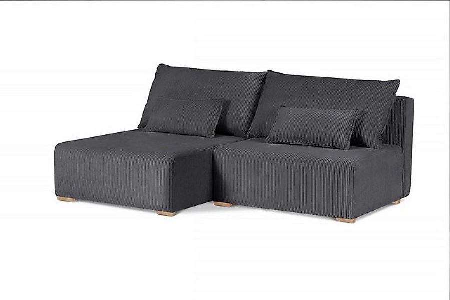 Beautysofa Polsterecke mit Schlaffunktion FLUFFY, 210 cm Polsterecke, mit B günstig online kaufen