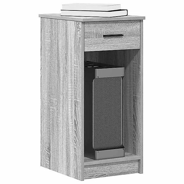 vidaXL Schreibtisch Computerschrank mit Schublade Grau günstig online kaufen
