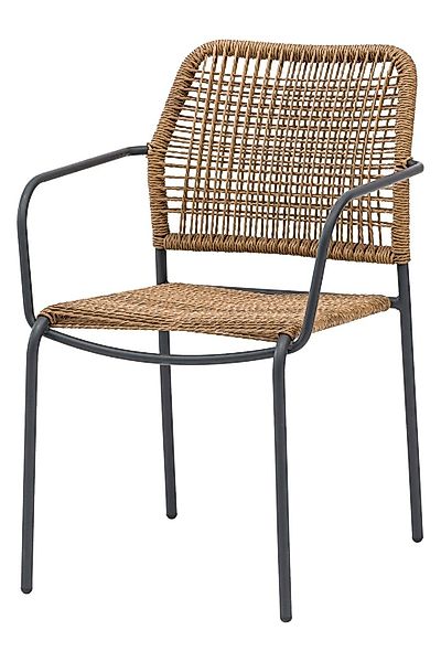 Sungörl Gartenstuhl ROM, Stapelbar, Anthrazit, Beige, günstig online kaufen