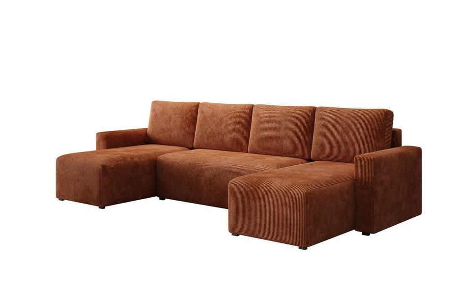 Luxusbetten24 Schlafsofa Designer Sofa Melva U, günstig online kaufen
