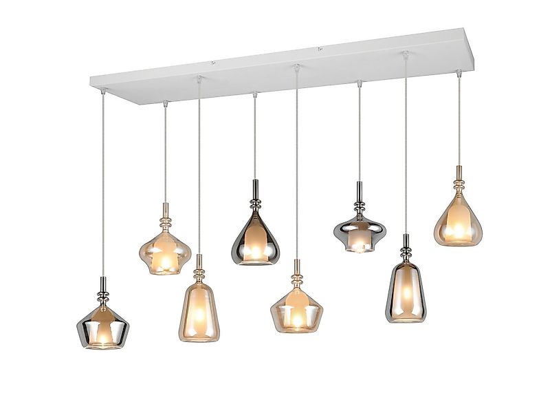 TRIO Leuchten LED Pendelleuchte mehrflammig Lampenschirme Glas B: 125cm, Di günstig online kaufen