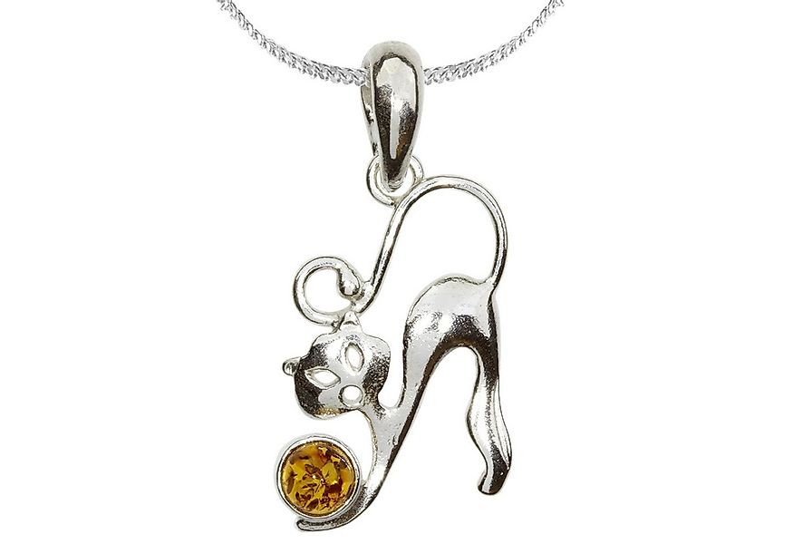 OSTSEE-SCHMUCK Kette mit Anhänger Ostsee-Schmuck Kette mit Anhänger Katze K günstig online kaufen