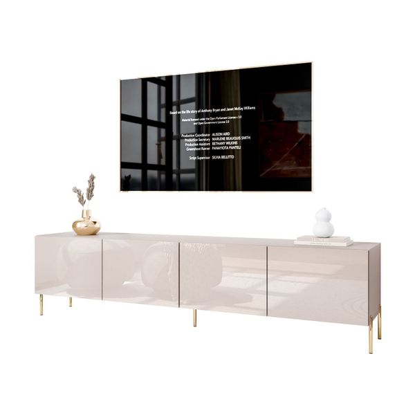 ALLHOUSE24 TV-Schrank LOGANTE 200 KASCHMIR Hochglanz günstig online kaufen