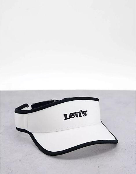 Levi's – Visor-Cap mit Vintage-Logo in Weiß günstig online kaufen