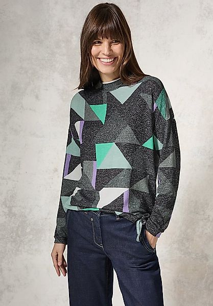 CECIL Langarmshirt mit Tunnelzug am Saum günstig online kaufen