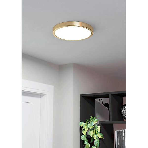 Eglo LED Aufbauleuchte Fueva 5 Messing-Weiß 20,5W günstig online kaufen
