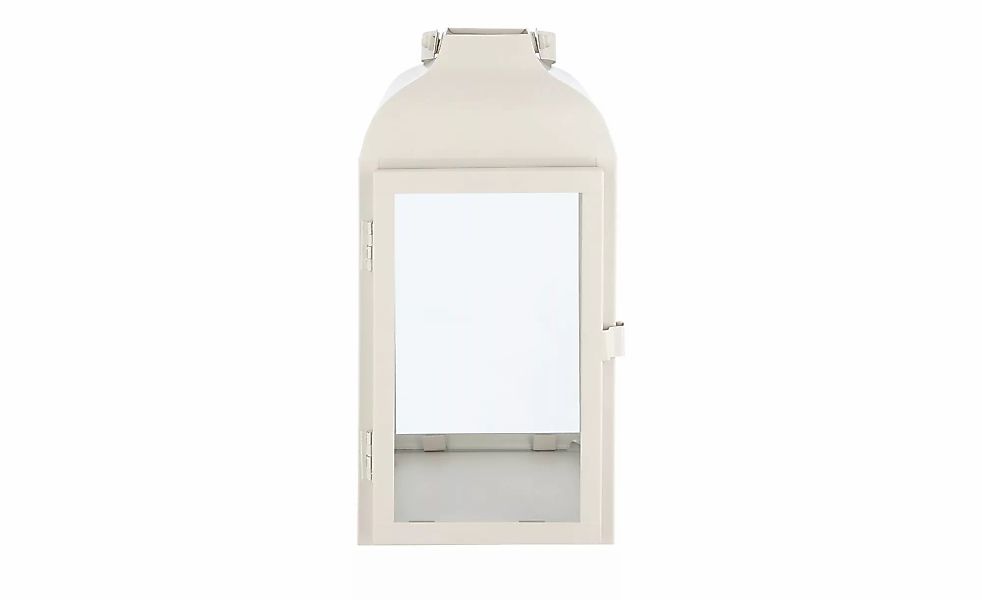 Laterne   ¦ weiß ¦ Eisen,Glas ¦ Maße (cm): B: 13,5 H: 25,5 T: 13.0 Accessoi günstig online kaufen