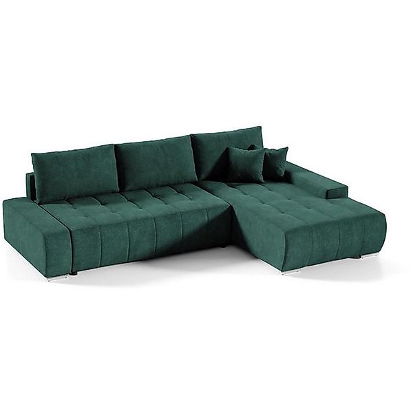 Beautysofa Ecksofa DRACO mit Schlaffunktion und Bettkasten, Ecke mit Einfüg günstig online kaufen